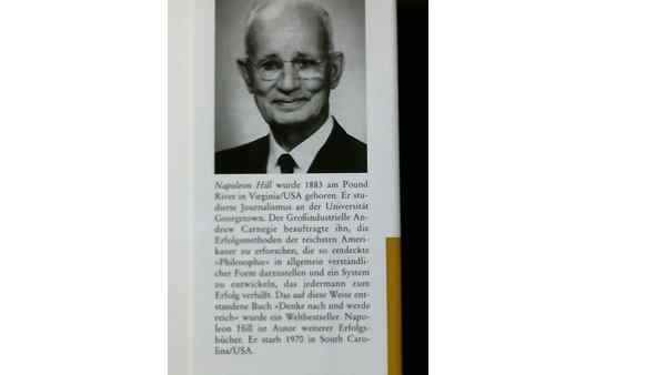 Napoleon Hill Cover Denke nach und werde reich